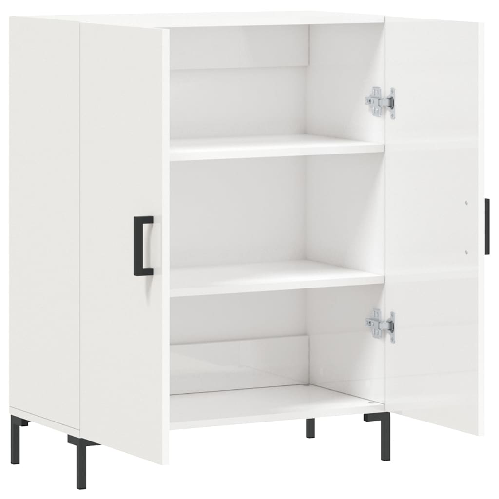 Komoda sjajna bijela 69,5x34x90 cm od konstruiranog drva