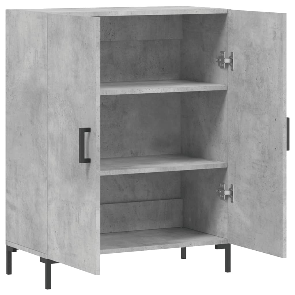Komoda siva boja betona 69,5x34x90 cm od konstruiranog drva