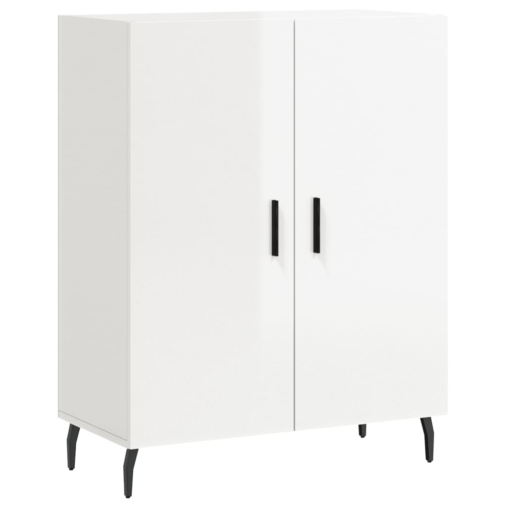 Komoda sjajna bijela 69,5x34x90 cm od konstruiranog drva