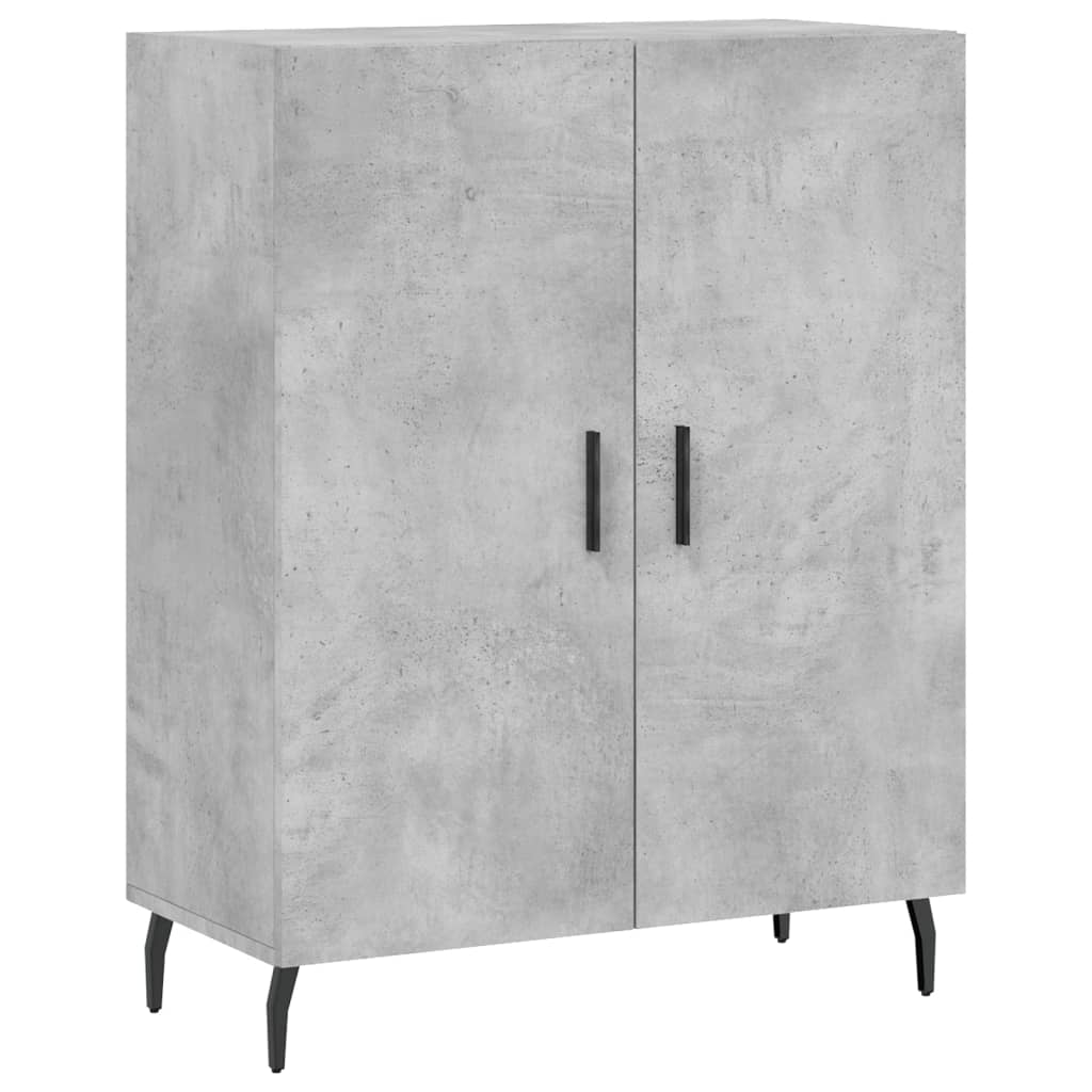 Komoda siva boja betona 69,5x34x90 cm od konstruiranog drva