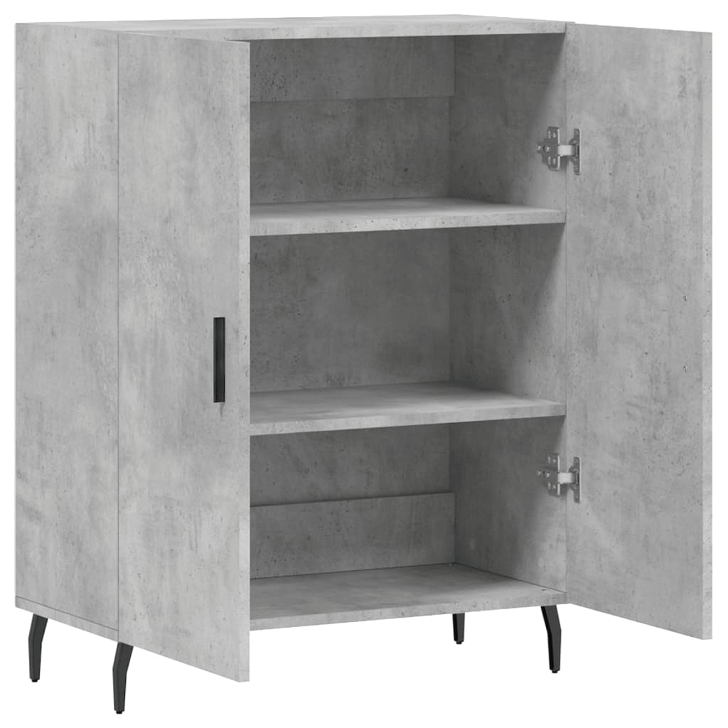 Komoda siva boja betona 69,5x34x90 cm od konstruiranog drva