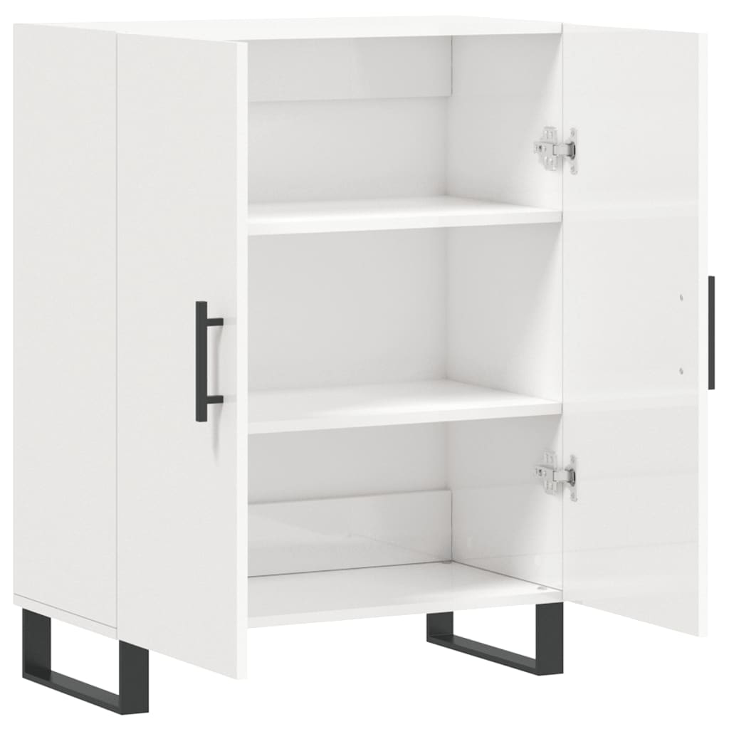 Komoda sjajna bijela 69,5x34x90 cm od konstruiranog drva