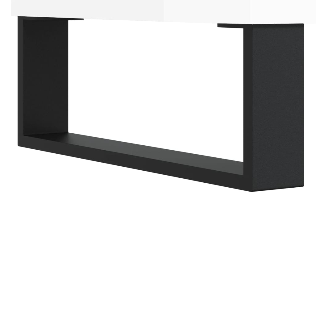 Komoda sjajna bijela 69,5x34x90 cm od konstruiranog drva