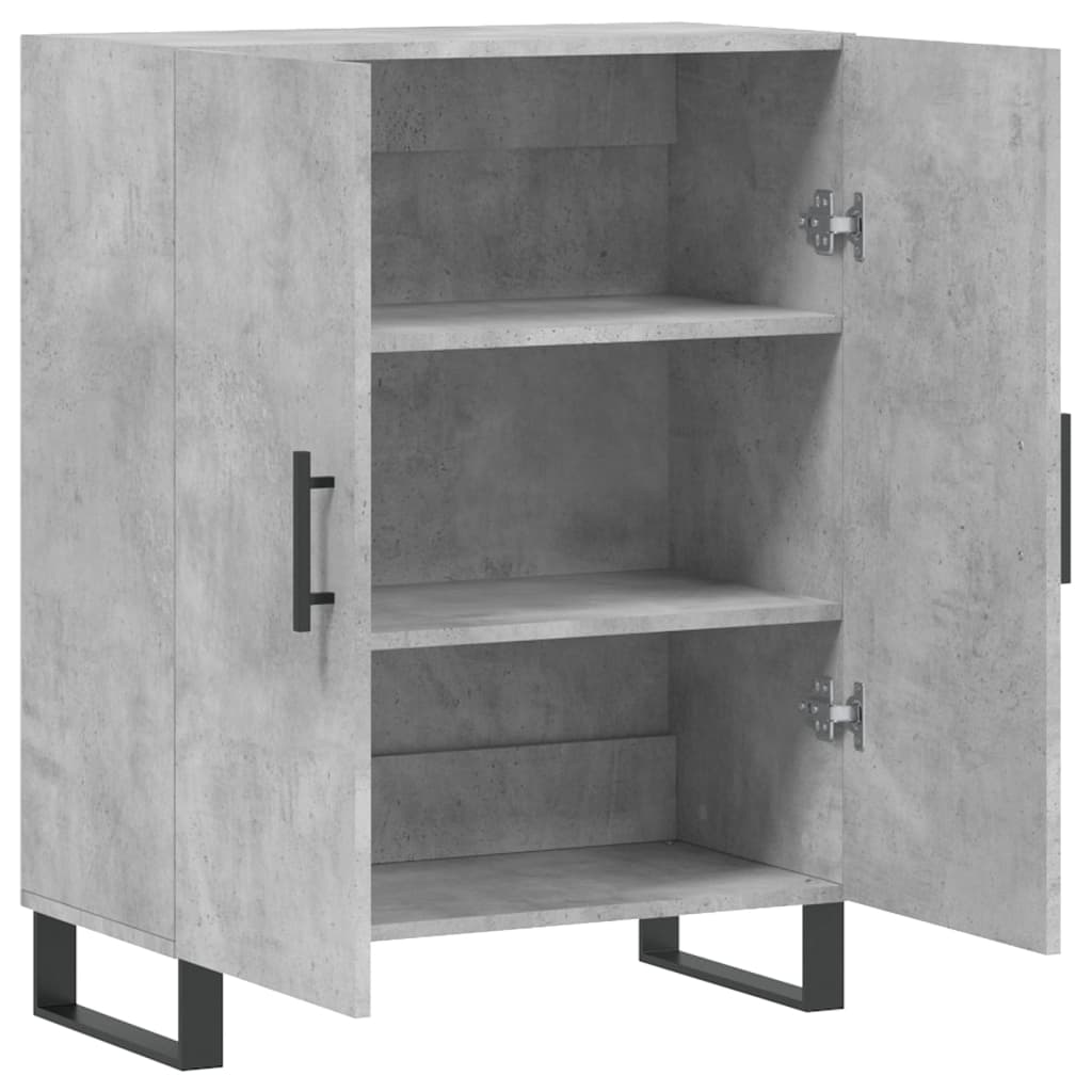 Komoda siva boja betona 69,5x34x90 cm od konstruiranog drva