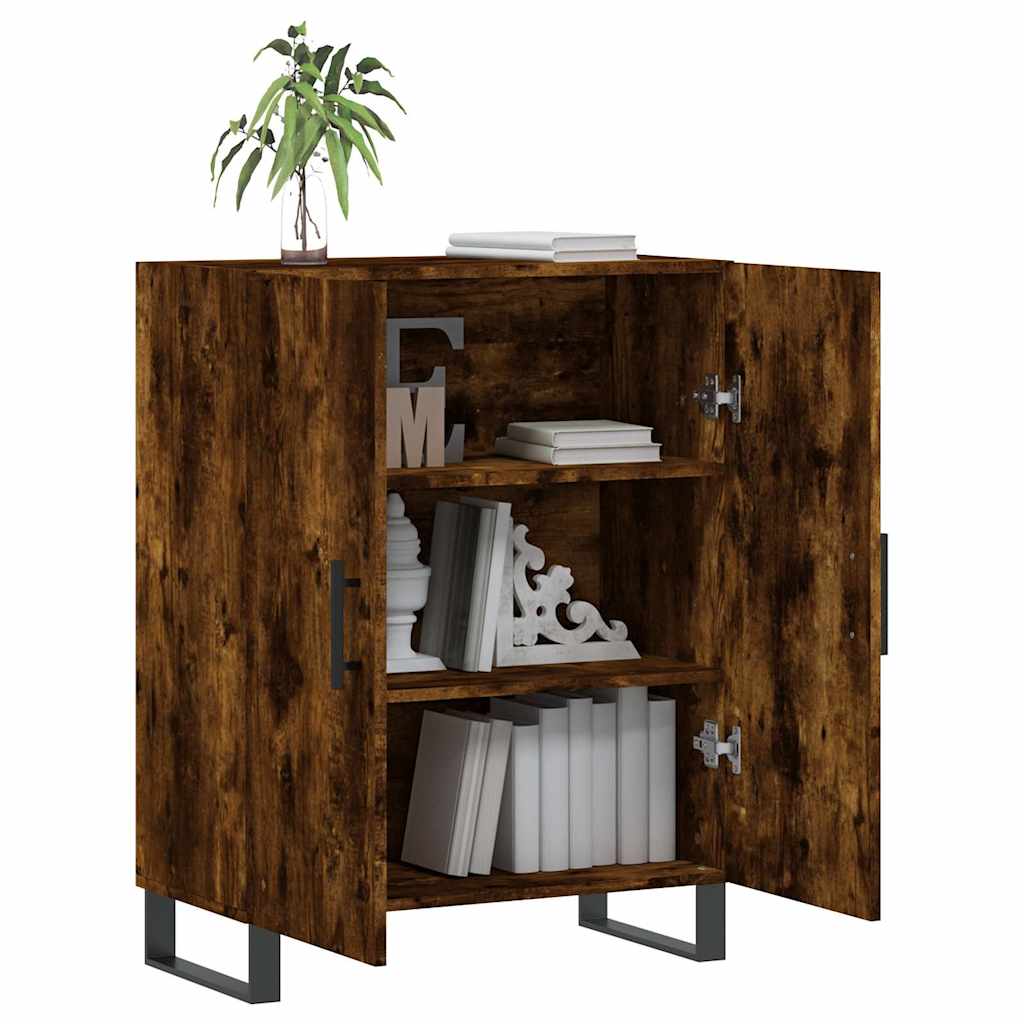 Komoda boja dimljenog hrasta 69,5x34x90 cm konstruirano drvo