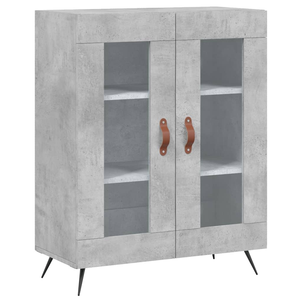 Komoda siva boja betona 69,5x34x90 cm od konstruiranog drva