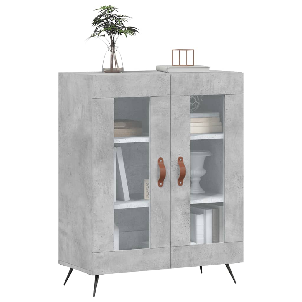 Komoda siva boja betona 69,5x34x90 cm od konstruiranog drva