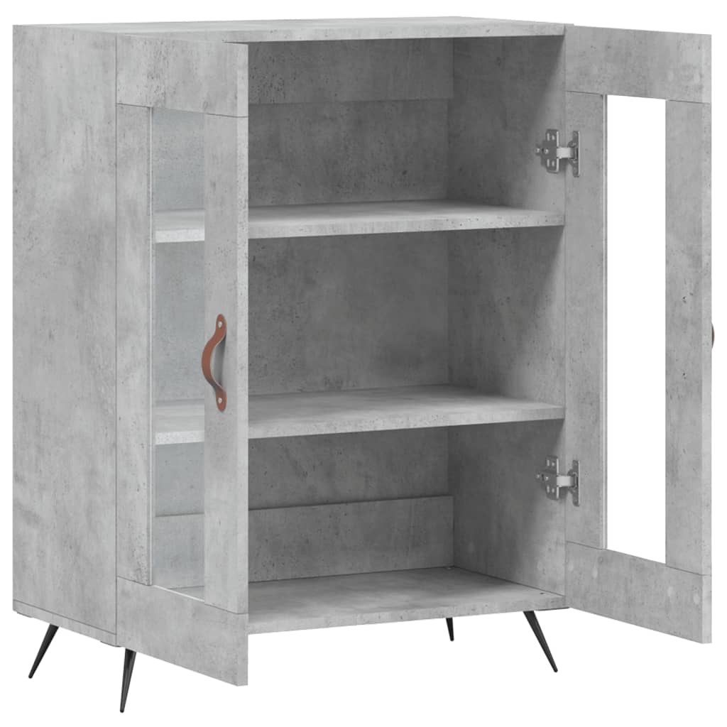 Komoda siva boja betona 69,5x34x90 cm od konstruiranog drva
