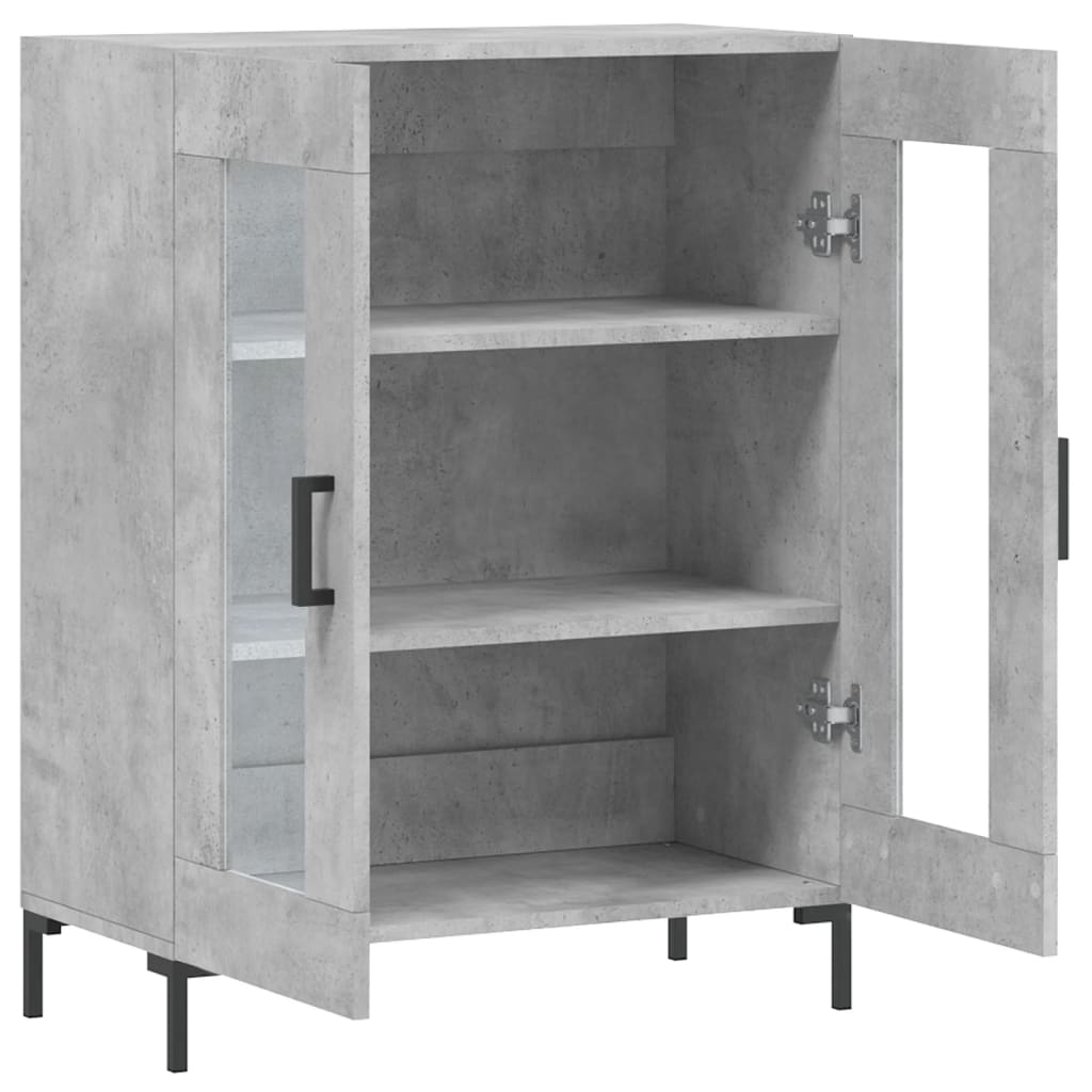 Komoda siva boja betona 69,5x34x90 cm od konstruiranog drva