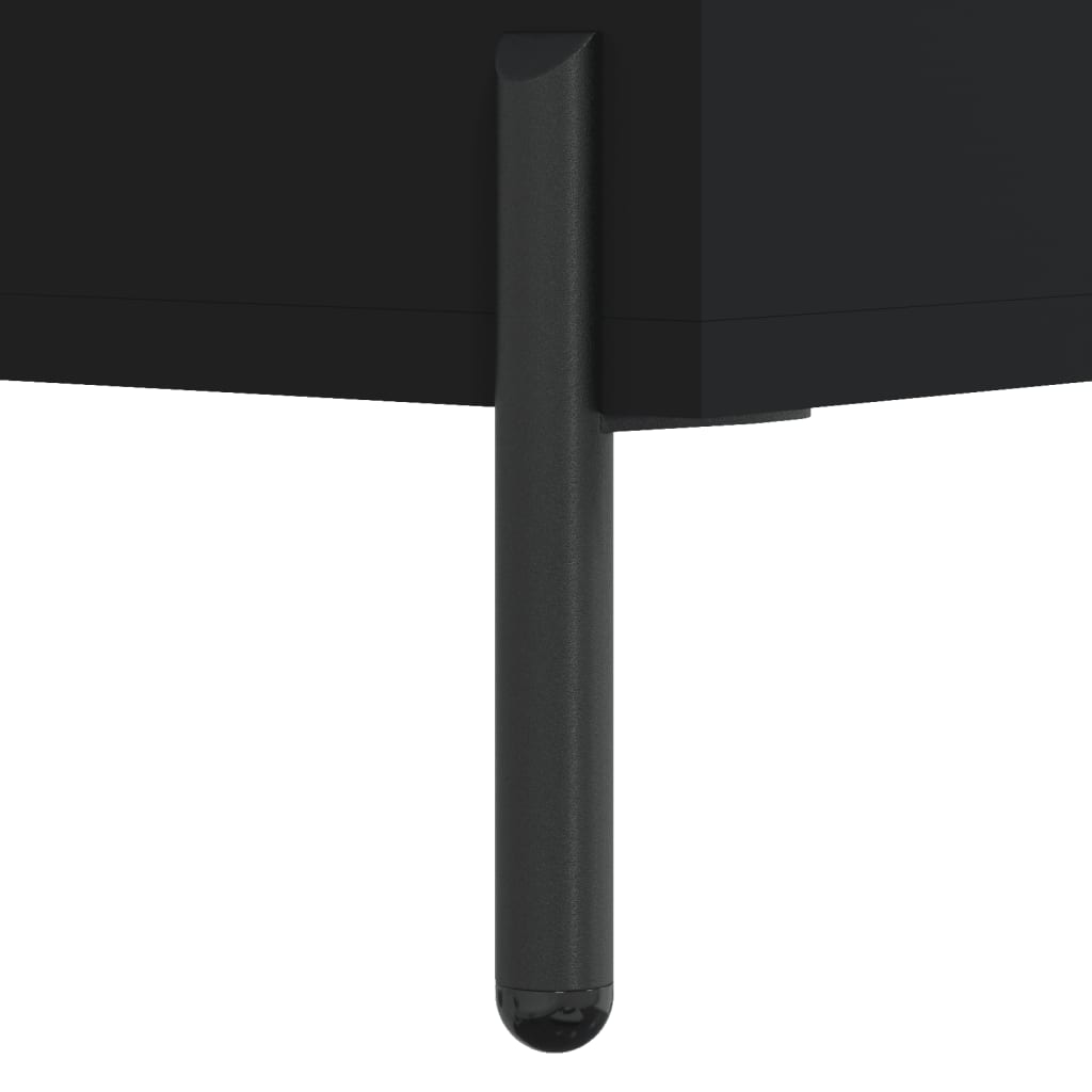 Komoda crna 69,5 x 34 x 90 cm od konstruiranog drva