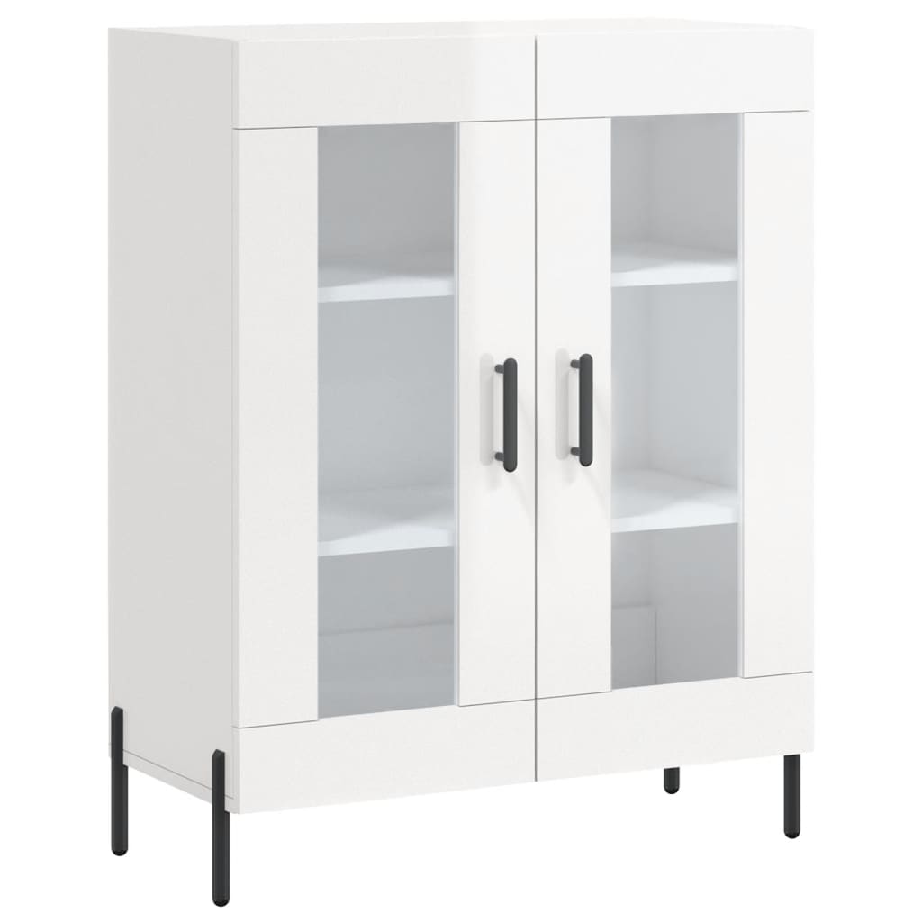 Komoda sjajna bijela 69,5x34x90 cm od konstruiranog drva