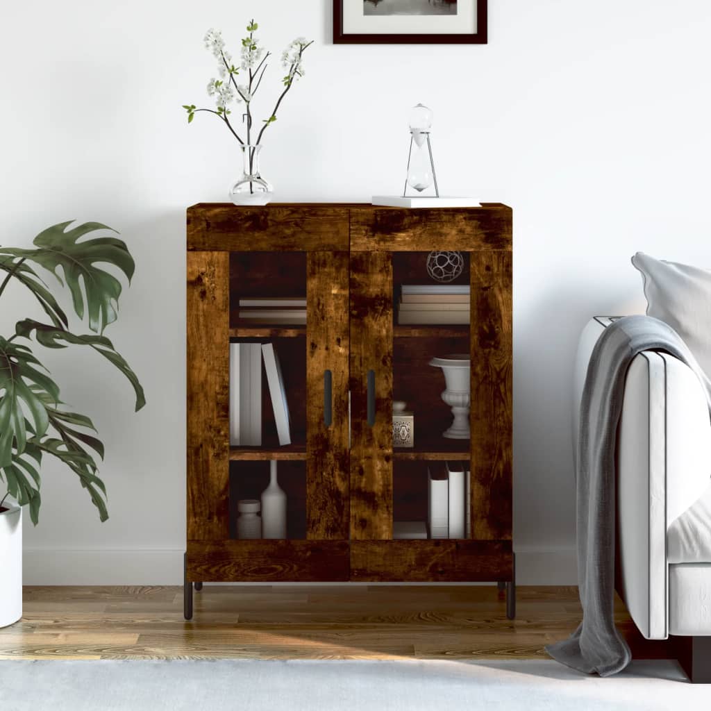 Komoda boja dimljenog hrasta 69,5x34x90 cm konstruirano drvo