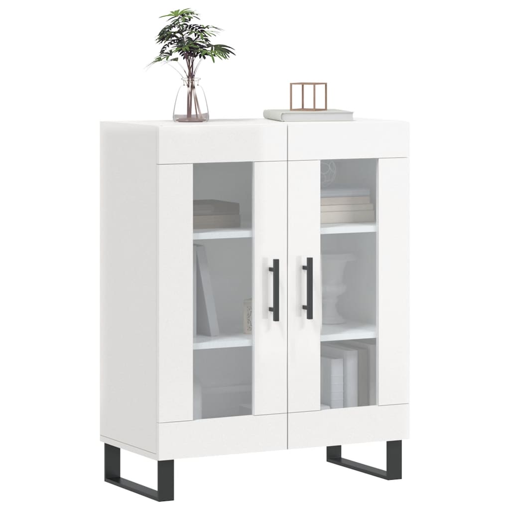 Komoda sjajna bijela 69,5x34x90 cm od konstruiranog drva