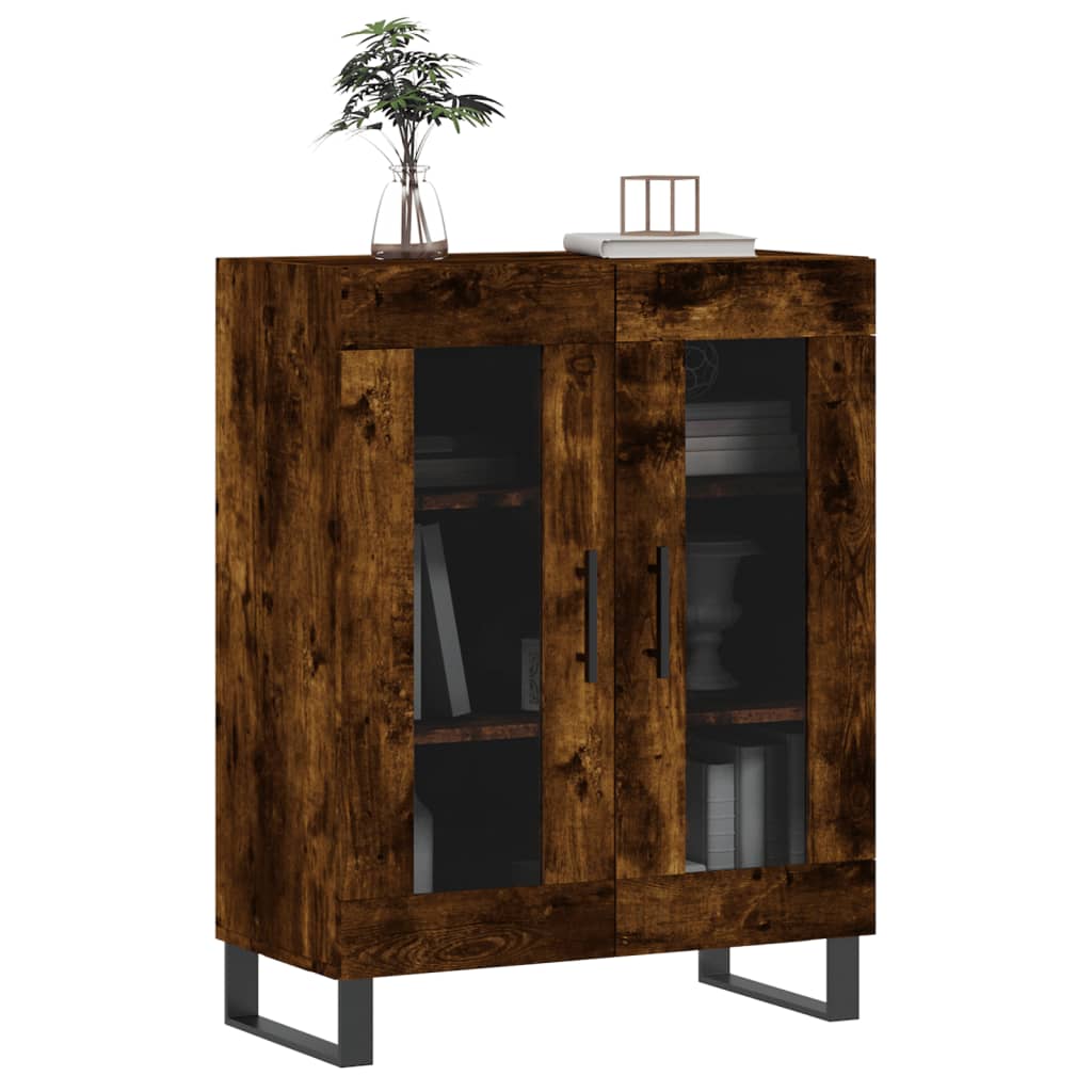 Komoda boja dimljenog hrasta 69,5x34x90 cm konstruirano drvo