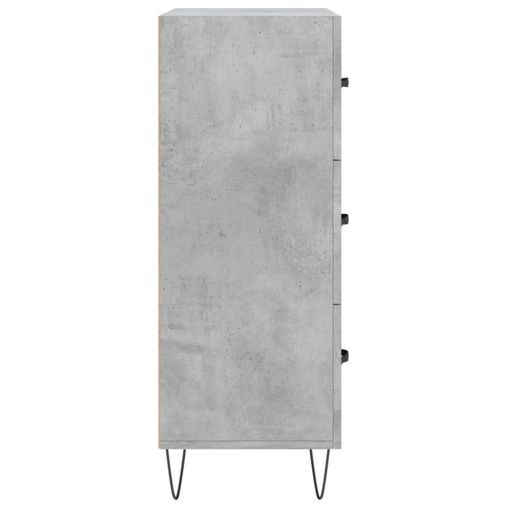 Komoda siva boja betona 69,5x34x90 cm od konstruiranog drva