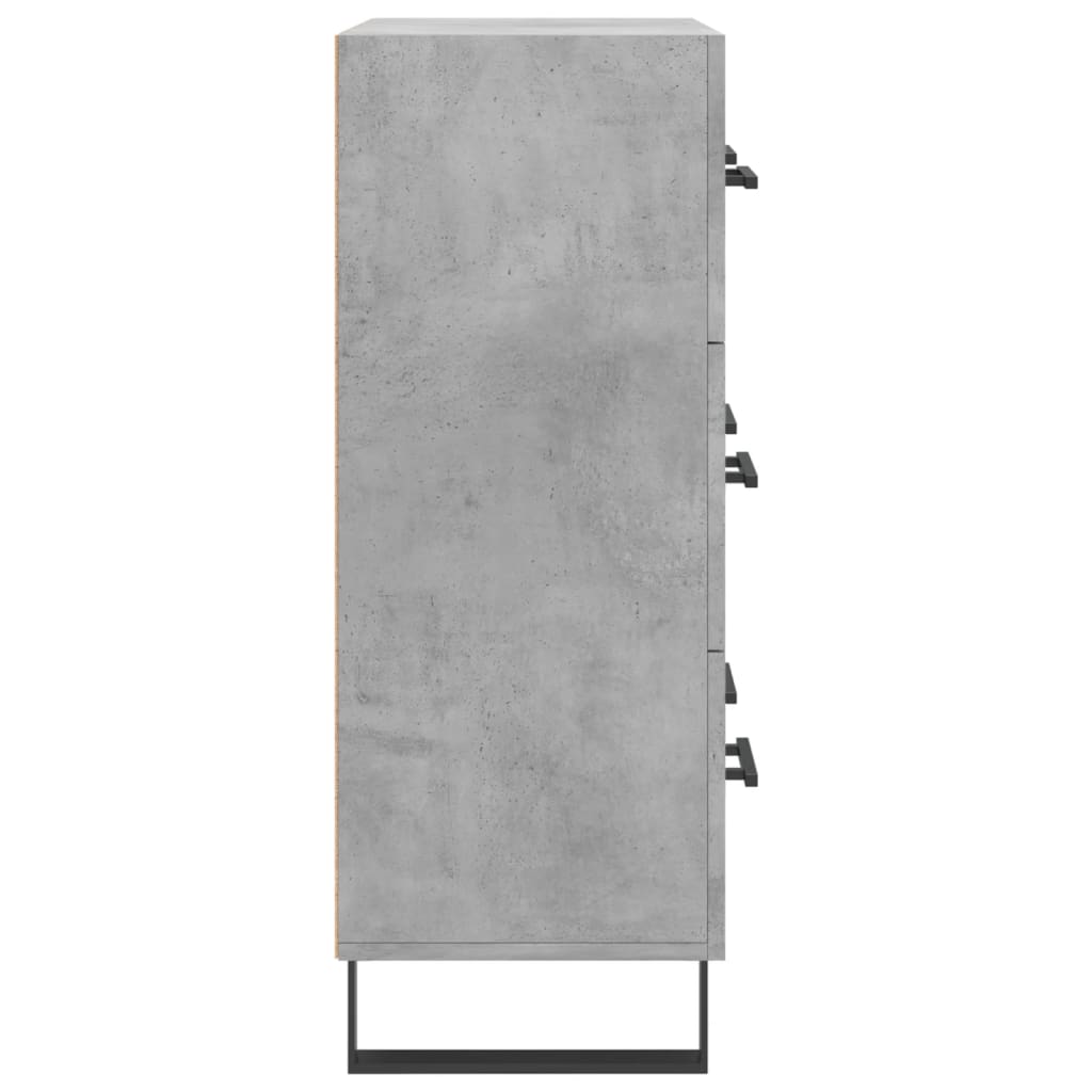 Komoda siva boja betona 69,5x34x90 cm od konstruiranog drva