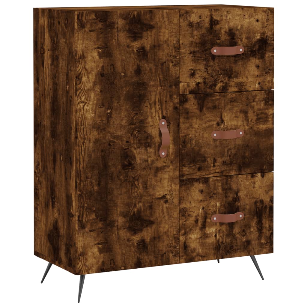 Komoda boja dimljenog hrasta 69,5x34x90 cm konstruirano drvo
