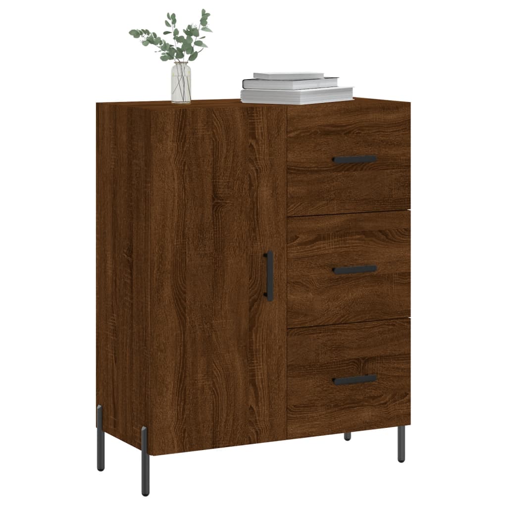 Komoda boja smeđeg hrasta 69,5x34x90 cm od konstruiranog drva