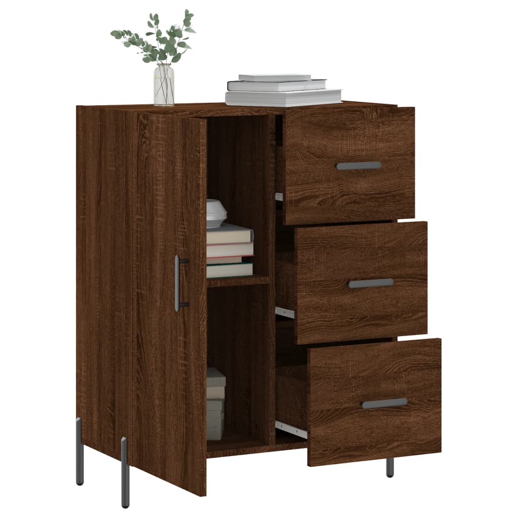 Komoda boja smeđeg hrasta 69,5x34x90 cm od konstruiranog drva