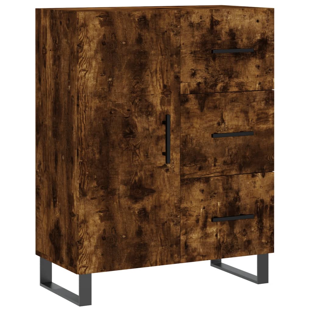 Komoda boja dimljenog hrasta 69,5x34x90 cm konstruirano drvo