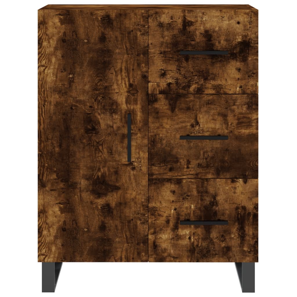 Komoda boja dimljenog hrasta 69,5x34x90 cm konstruirano drvo