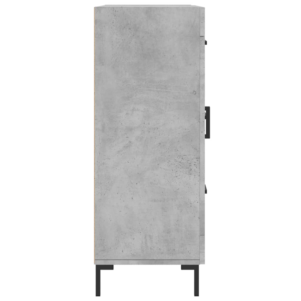 Komoda siva boja betona 69,5x34x90 cm od konstruiranog drva