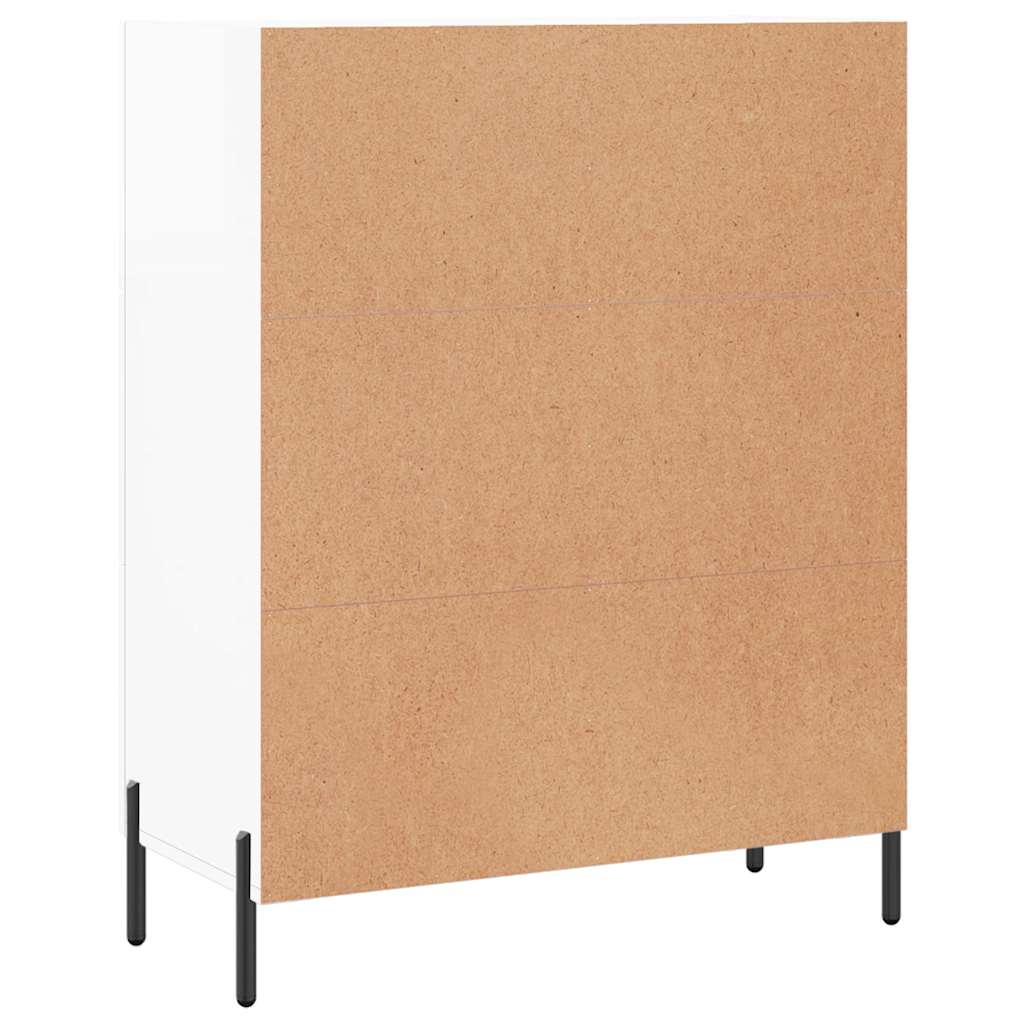 Komoda sjajna bijela 69,5x34x90 cm od konstruiranog drva