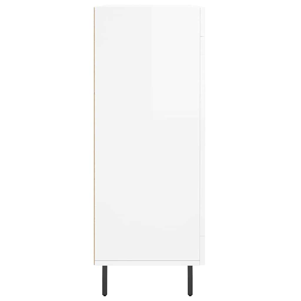 Komoda sjajna bijela 69,5x34x90 cm od konstruiranog drva