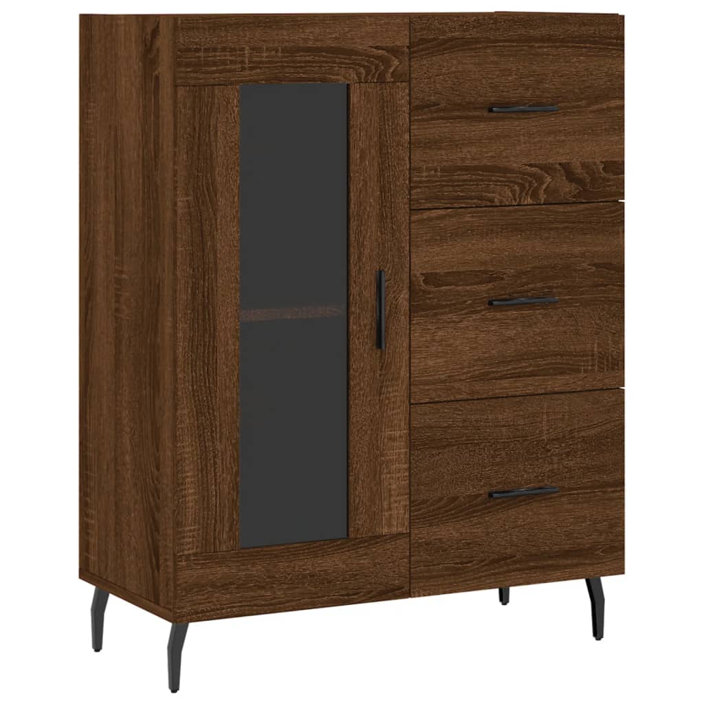 Komoda boja smeđeg hrasta 69,5x34x90 cm od konstruiranog drva