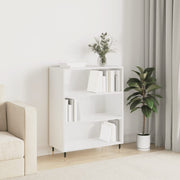 Regal za knjige sjajni bijeli 69,5x32,5x90 cm konstruirano drvo