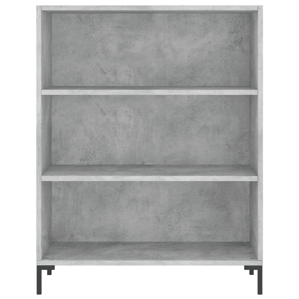 Regal za knjige sjajni bijeli 69,5x32,5x90 cm konstruirano drvo