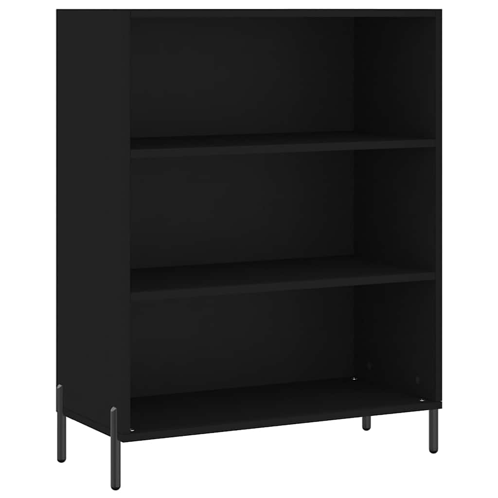 Ormarić s policama crni 69,5 x 32,5 x 90 cm konstruirano drvo