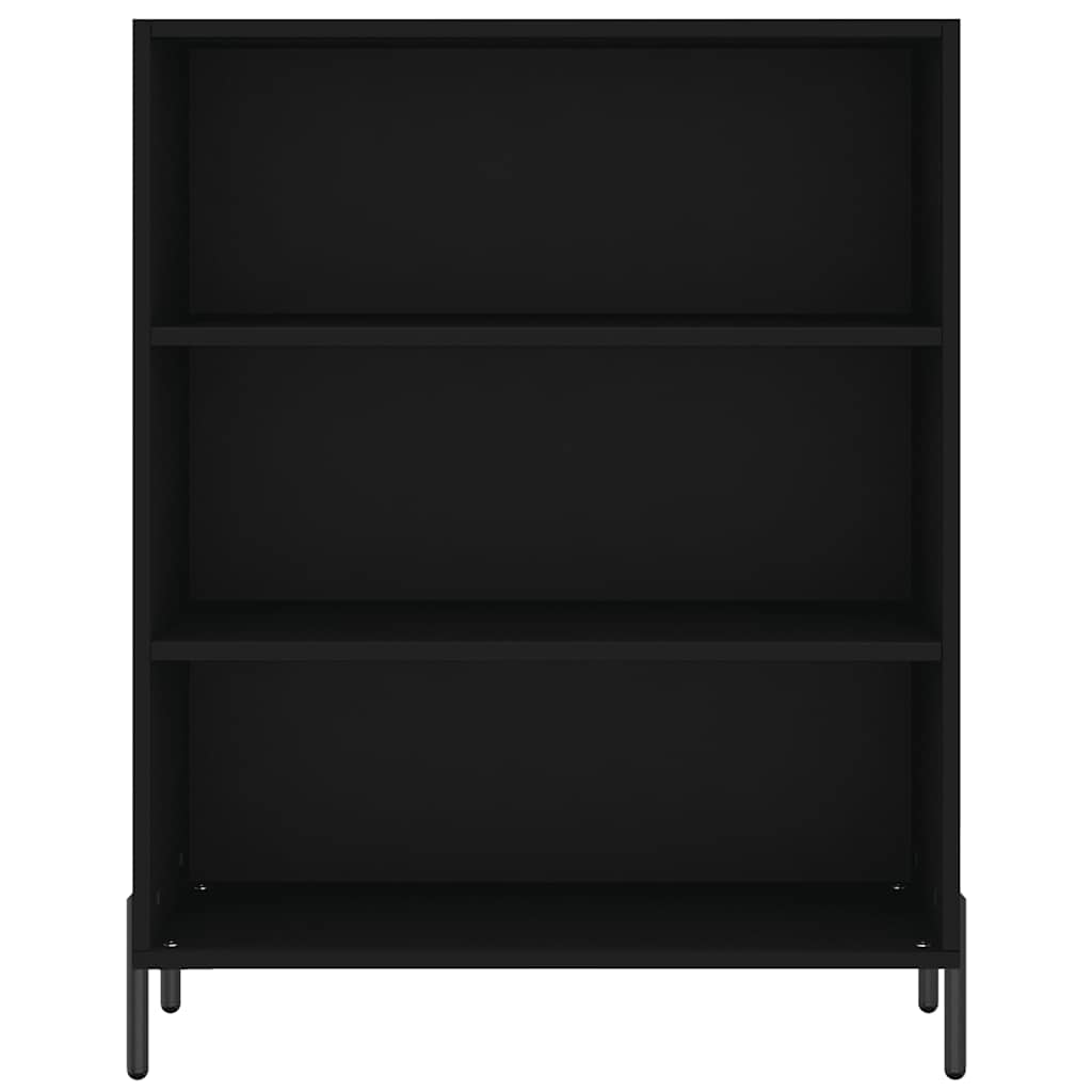 Ormarić s policama crni 69,5 x 32,5 x 90 cm konstruirano drvo