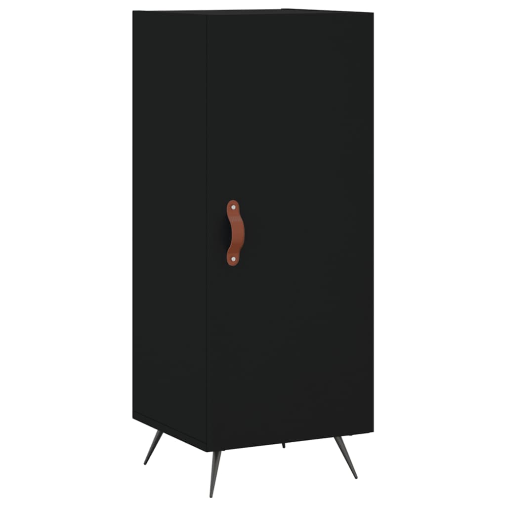 Komoda crna 34,5 x 34 x 90 cm od konstruiranog drva
