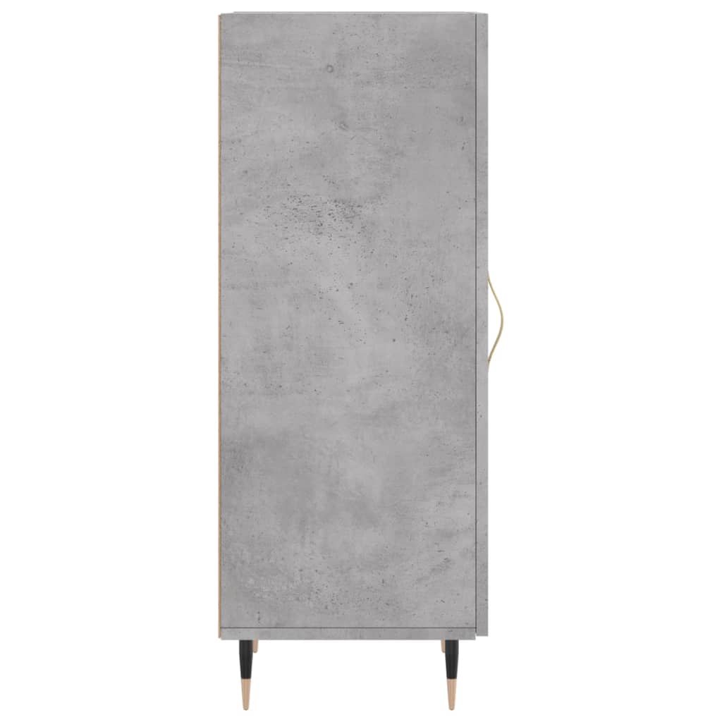 Komoda siva boja betona 34,5x34x90 cm od konstruiranog drva