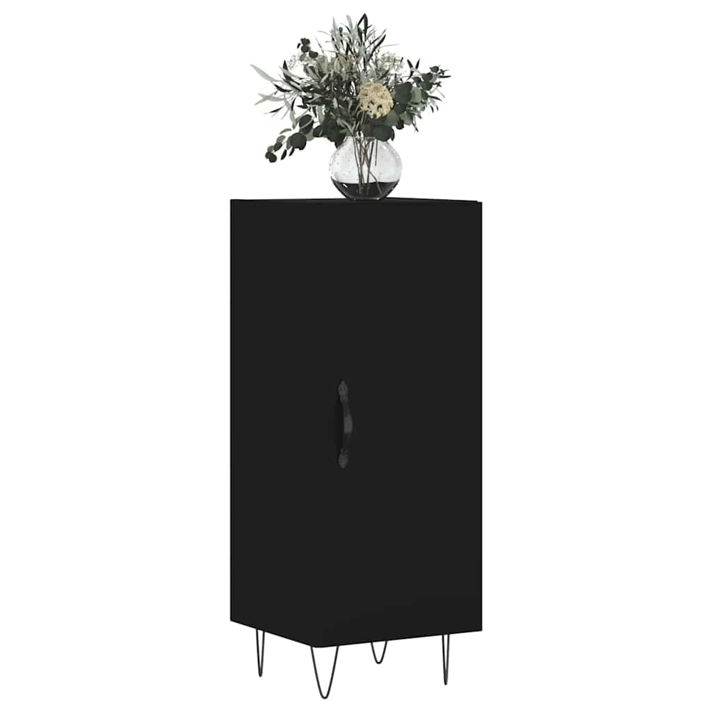 Komoda crna 34,5 x 34 x 90 cm od konstruiranog drva