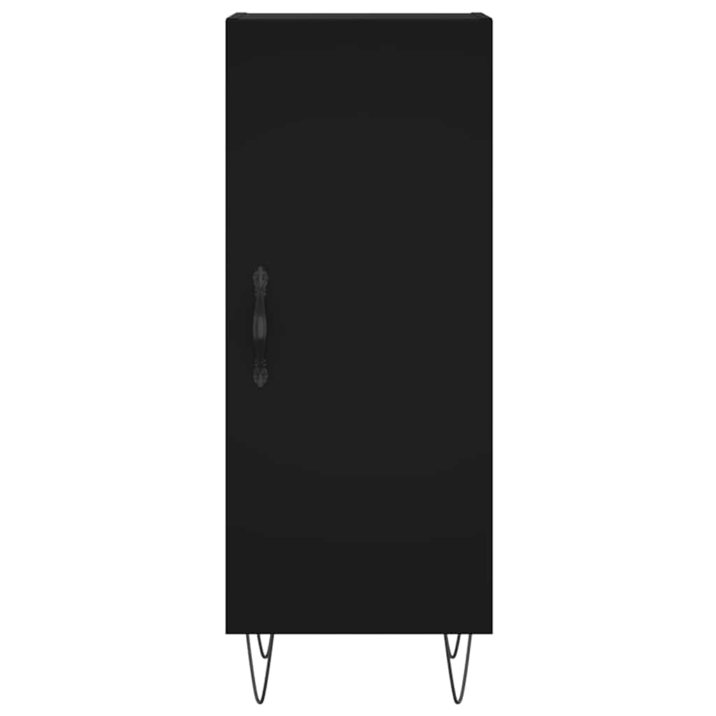 Komoda crna 34,5 x 34 x 90 cm od konstruiranog drva