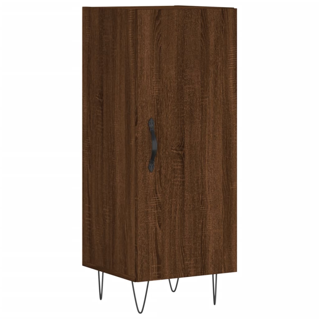 Komoda boja smeđeg hrasta 34,5 x 34 x 90 cm konstruirano drvo