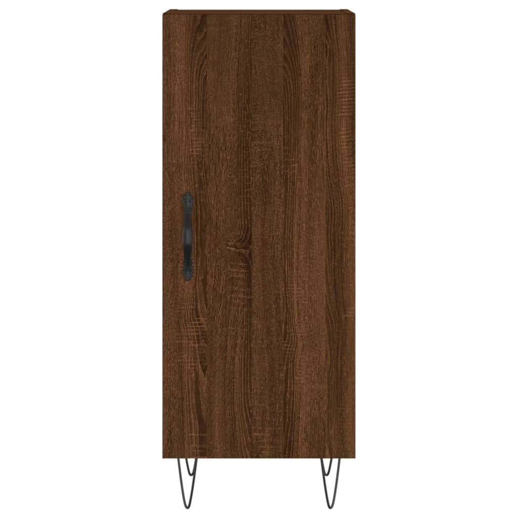 Komoda boja smeđeg hrasta 34,5 x 34 x 90 cm konstruirano drvo