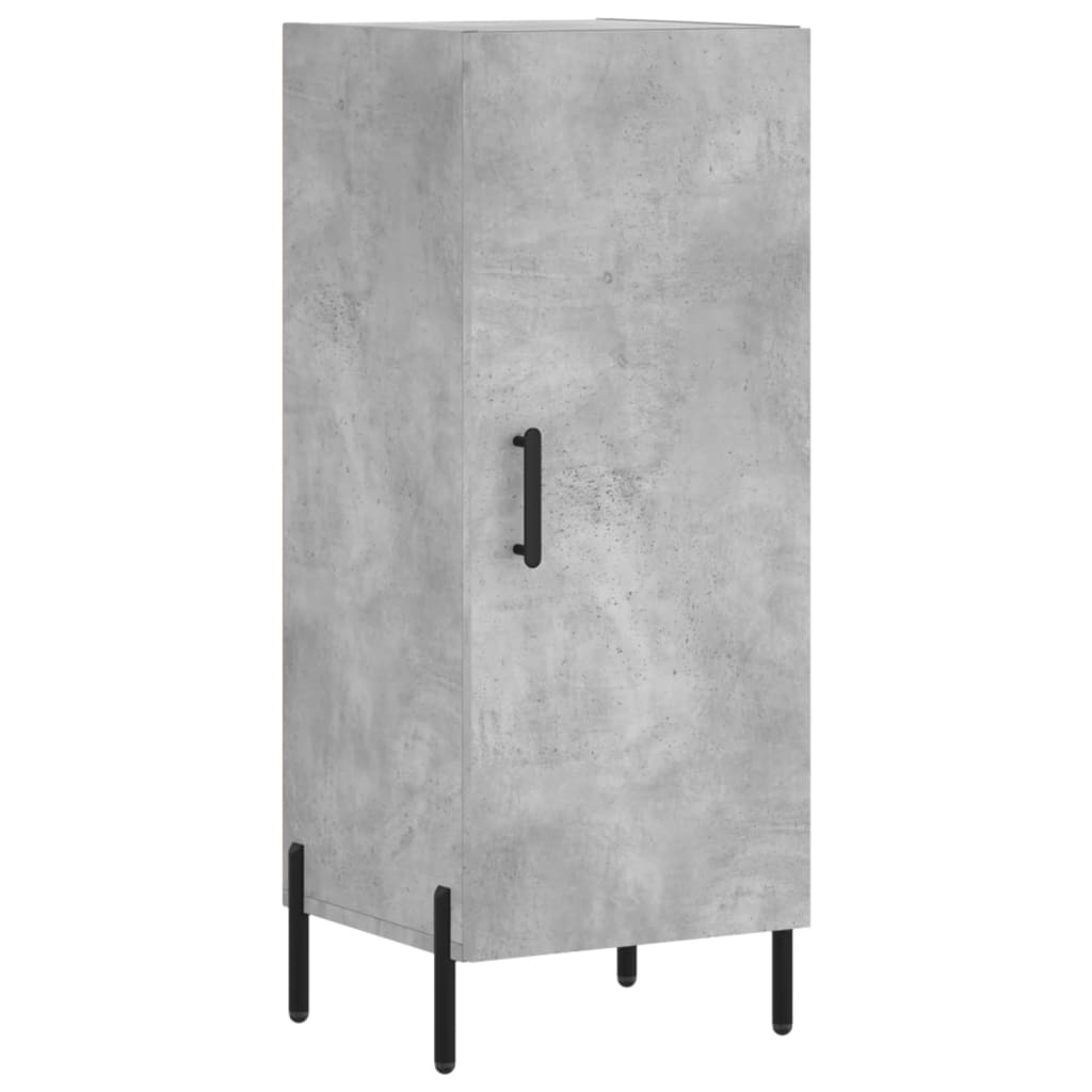 Komoda siva boja betona 34,5x34x90 cm od konstruiranog drva