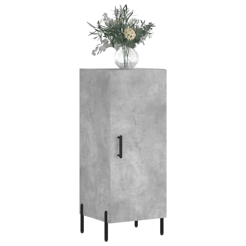 Komoda siva boja betona 34,5x34x90 cm od konstruiranog drva