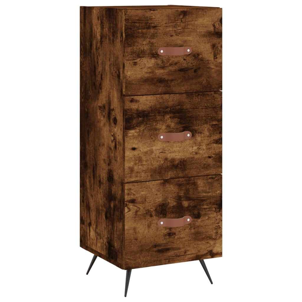 Komoda boja dimljenog hrasta 34,5x34x90 cm konstruirano drvo
