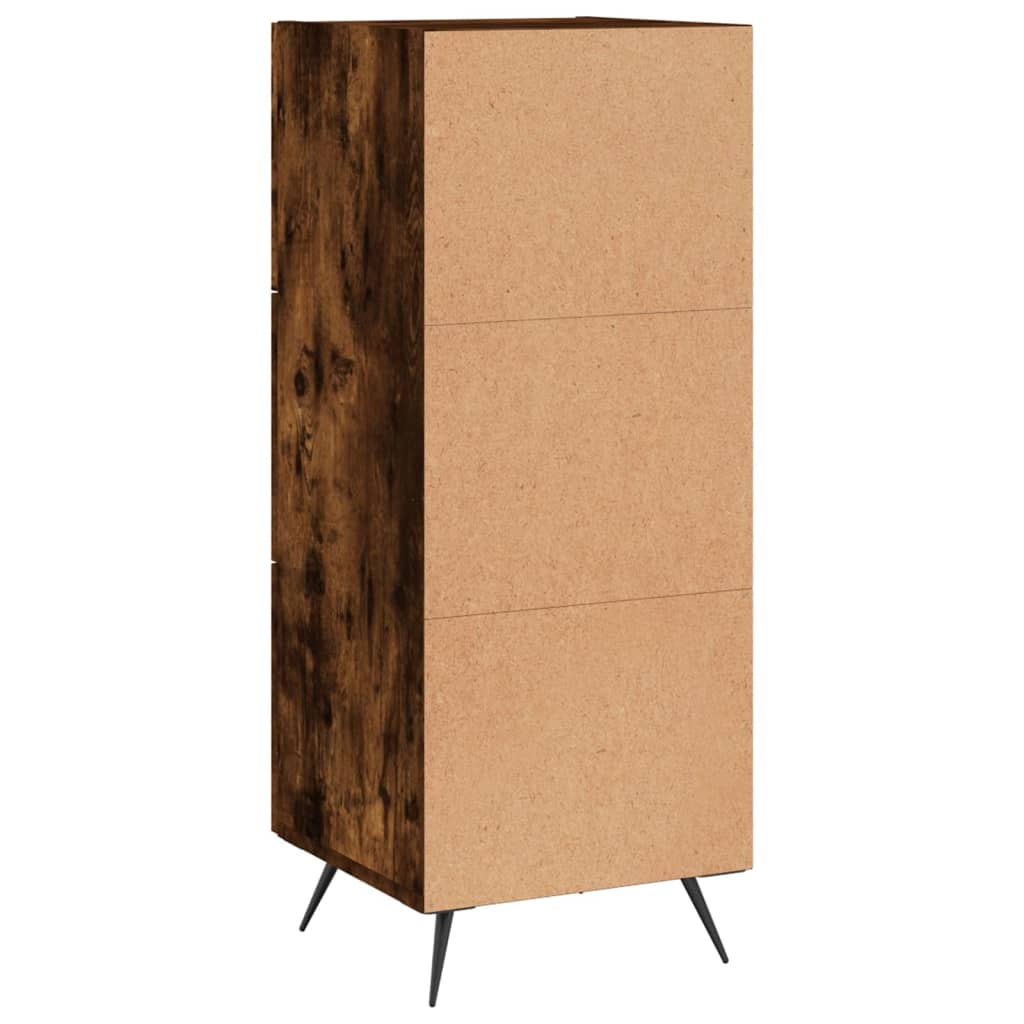 Komoda boja dimljenog hrasta 34,5x34x90 cm konstruirano drvo