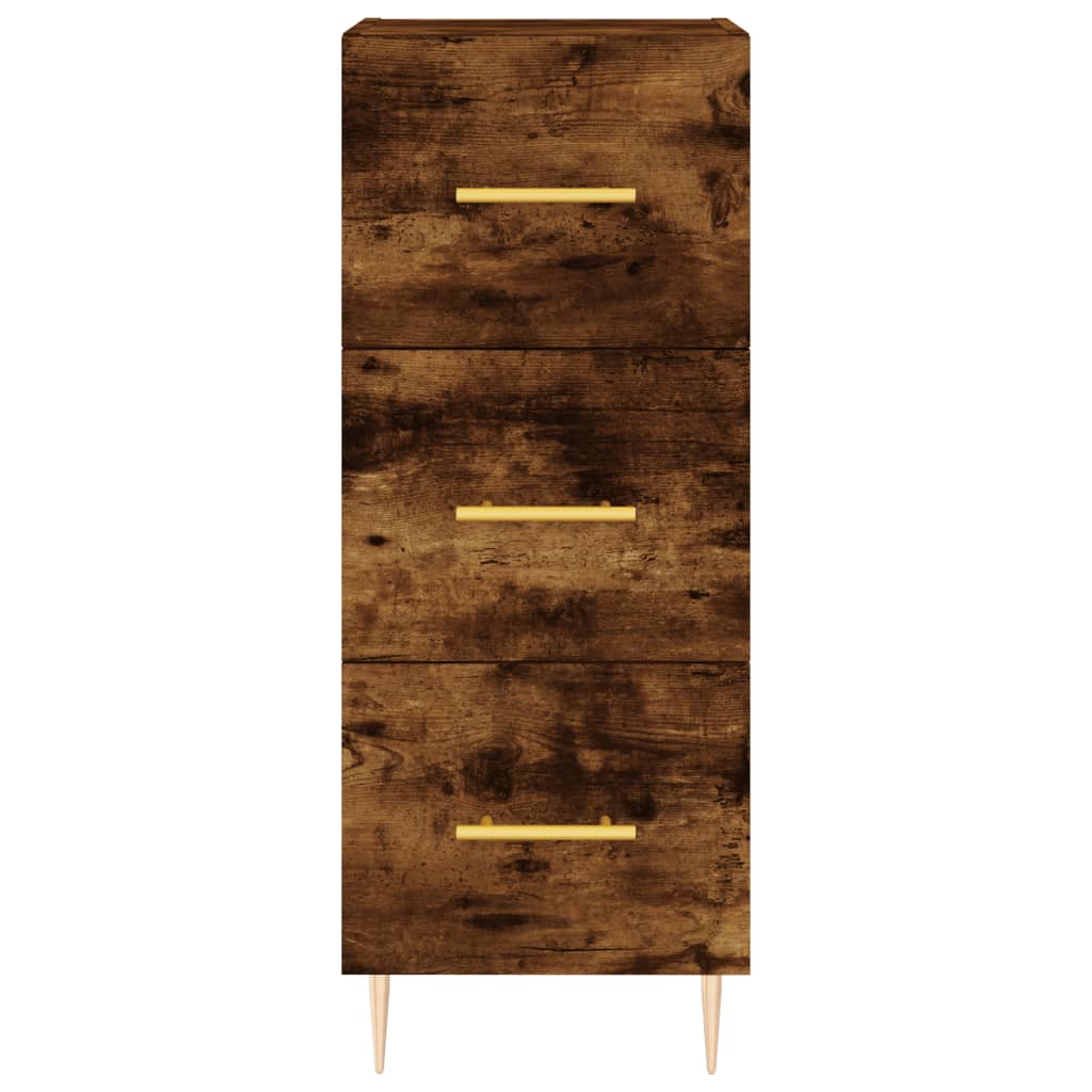 Komoda boja dimljenog hrasta 34,5x34x90 cm konstruirano drvo