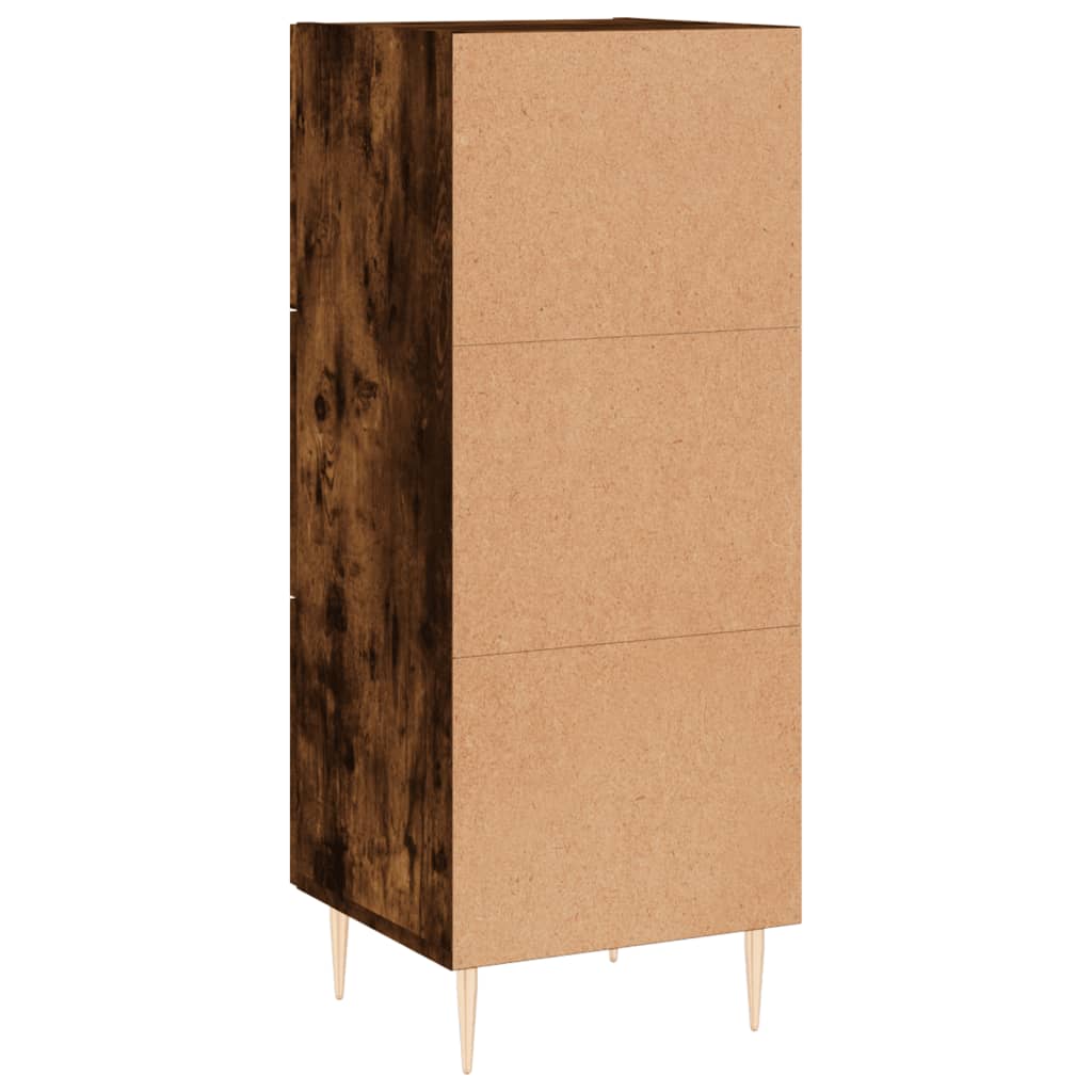 Komoda boja dimljenog hrasta 34,5x34x90 cm konstruirano drvo