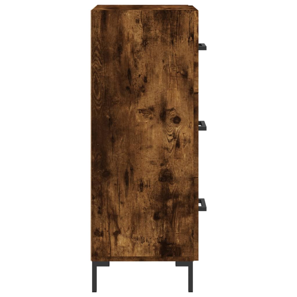 Komoda boja dimljenog hrasta 34,5x34x90 cm konstruirano drvo
