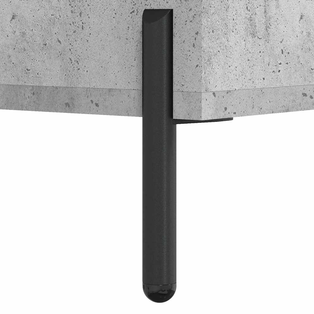 Komoda siva boja betona 34,5x34x90 cm od konstruiranog drva