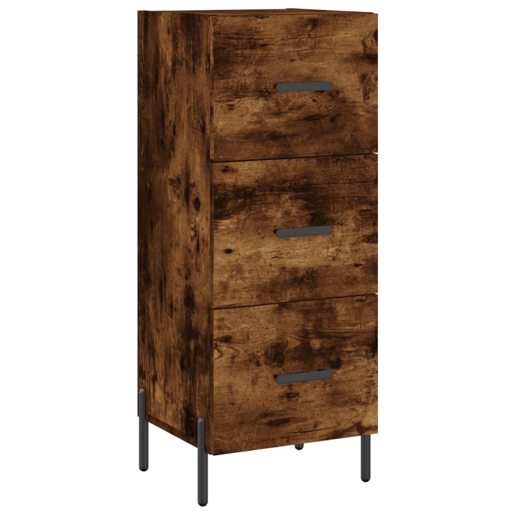 Komoda boja dimljenog hrasta 34,5x34x90 cm konstruirano drvo