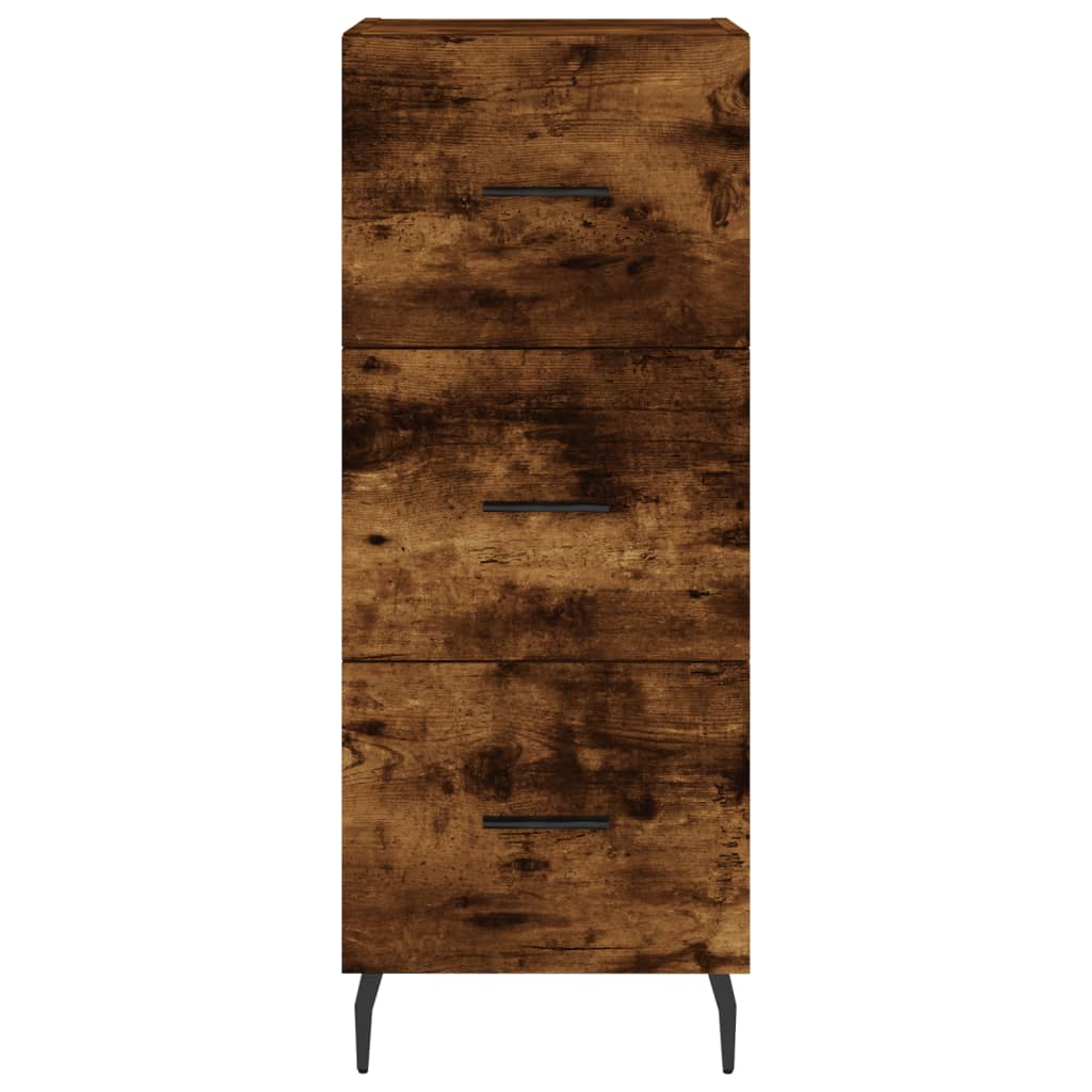 Komoda boja dimljenog hrasta 34,5x34x90 cm konstruirano drvo