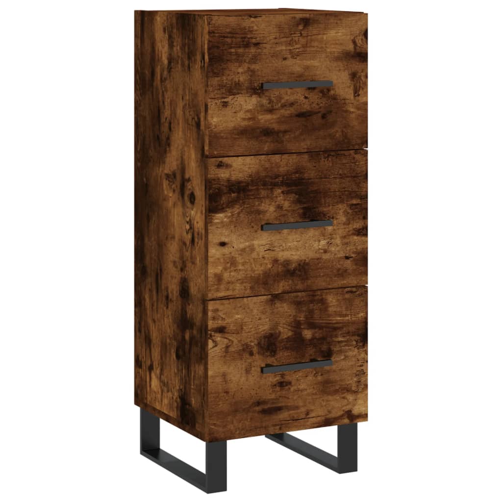 Komoda boja dimljenog hrasta 34,5x34x90 cm konstruirano drvo
